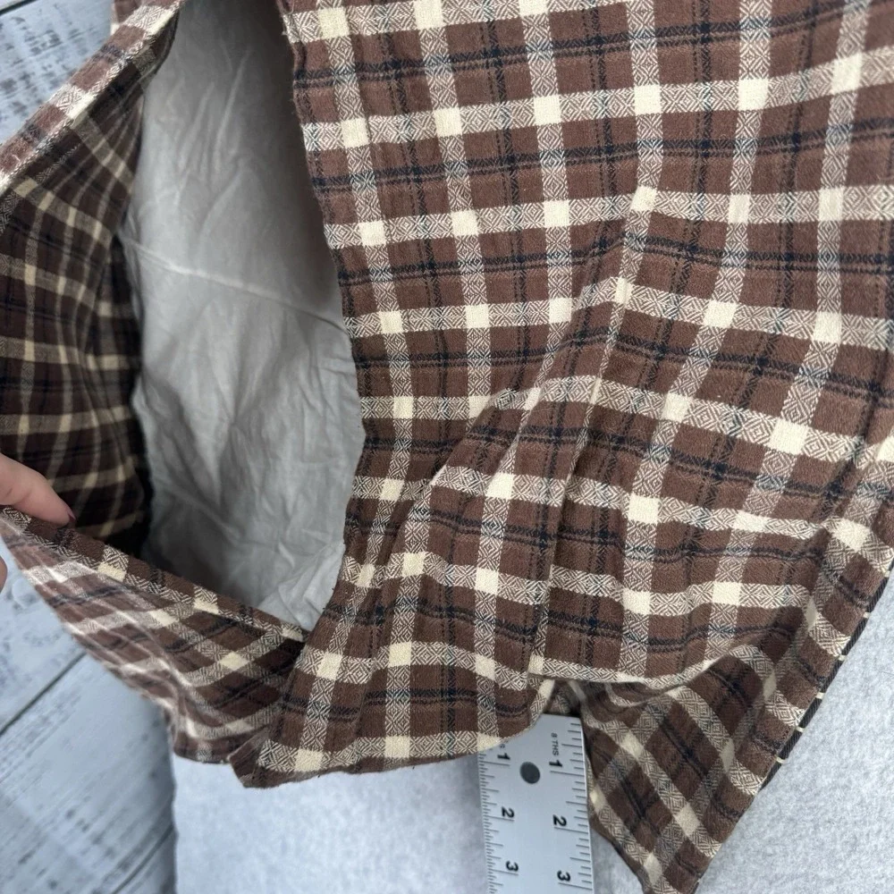 Pottery Barn Kids Cobra Snake‎ Pillow Covers Lot 2 20x20 Wool Blend Brown Plaid